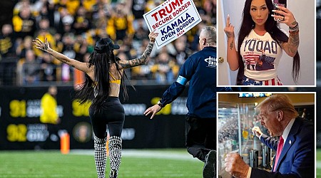 OnlyFans model Claudia Rose ID'd as Trump-sign lady at Jets-Steelers game