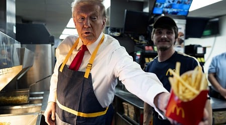 Did McDonald's Stock Drop After Trump Served Fries? What Charts Show