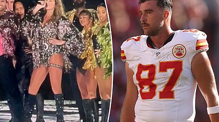 Taylor Swift gives Travis Kelce a shout-out at Eras Tour Miami