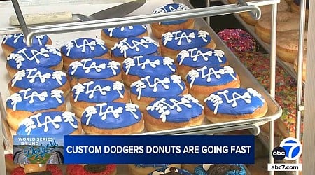 These custom Dodger donuts might be key to bringing team luck