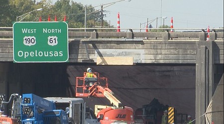 Major repairs underway at Plank Road bridge, drivers on Airline Highway face detours for two weeks