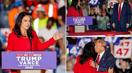 Former Dem Rep. Tulsi Gabbard announces she's joined Republican Party at Trump rally