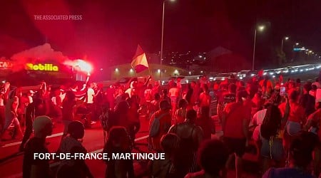 Long-forbidden French anti-riot force sent to Martinique as thousands defy bans on protests