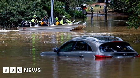 Helene floods hit more US states as deaths rise above 60