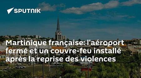 Martinique française: l'aéroport fermé et un couvre-feu installé après la reprise des violences