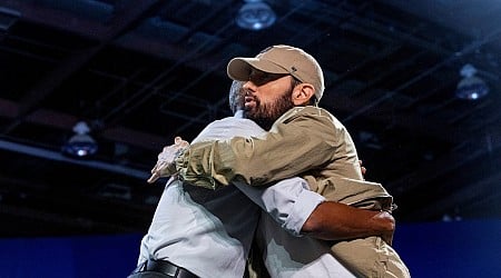 WATCH: Eminem introduces Obama at campaign rally in Detroit