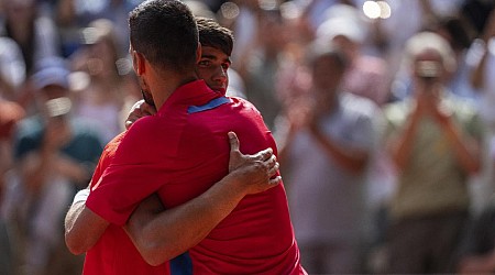 Así ha sido el reencuentro de Alcaraz y Djokovic: "¿Dónde os metéis?"