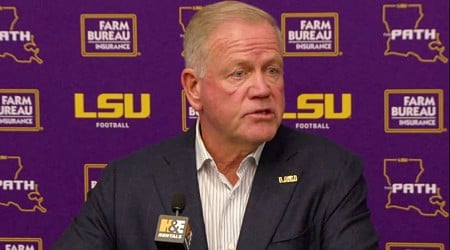 Brian Kelly meets with media after Tigers take home The Boot from Arkansas; preparing for Texas A&M