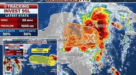 Forecasters track potential tropical storm brewing in the Caribbean