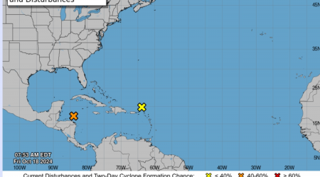 Chances Jump for Tropical Storm Nadine to Form This Weekend