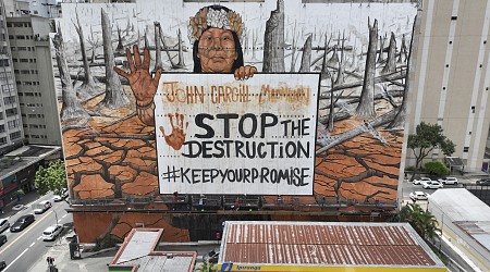 Artist's Massive Mural Highlights Devastating Climate Disasters