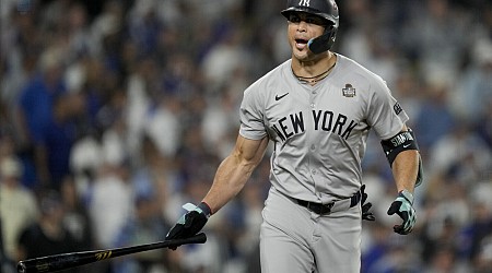 Once a kid in Dodger Stadium's seats, Giancarlo Stanton delivers again in LA, now at World Series