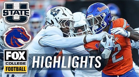 Utah State Aggies vs. No. 21 Boise State Broncos Highlights | FOX College Football