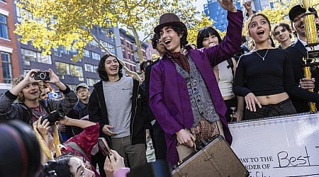 Timothée Chalamet surprises crowd at NYC look-alike contest, as police break up event