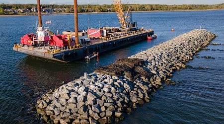 These artificial reefs off a New York City beach help sea creatures. They might also save lives