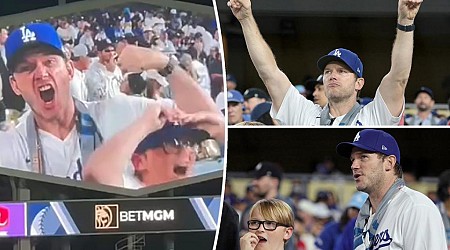 Chris Pratt makes rare outing with son Jack, 12, at Dodgers vs. Yankees game