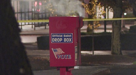 Police say fires set at ballot boxes in Oregon and Washington are connected