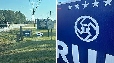 What We Know About Photos of Trump Sign with Swastika in Barnwell, South Carolina