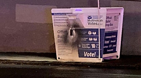 Ballot drop box fires under investigation in Oregon, Washington