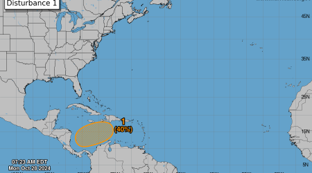 System in Caribbean has 40% chance of developing over 7 days. Here's Polk County's forecast