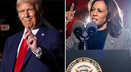 Trump tells supporters to ‘be nice’ after ‘lock her up’ chant aimed at Kamala Harris