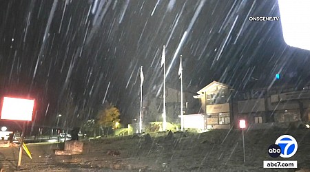 Higher elevations of San Bernardino Mountains get first snow of the season