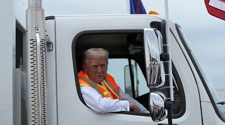 Trump Rides Garbage Truck to Hammer Biden as Harris Scrambles to Clean Up