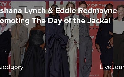 Lashana Lynch & Eddie Redmayne Promoting The Day of the Jackal