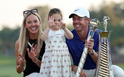 ‘I can’t wait to celebrate this properly in Ireland’ – Rory McIlroy thanks wife and daughter after he rounds off tough year with sweet Dubai success