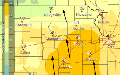 Severe weather possible today in northeast Kansas, including high winds