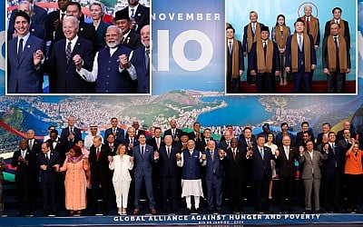 Biden finally stands front and center in G20 group photo