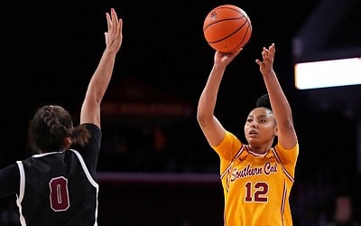 USC's Watkins reaches 1,000 points in 38th game