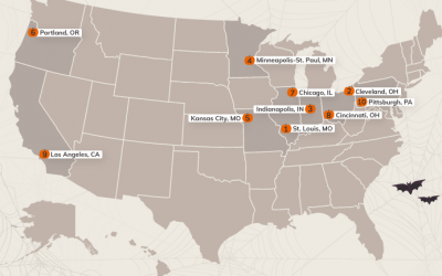 The Best Cities for Halloween Enthusiasts, Mapped