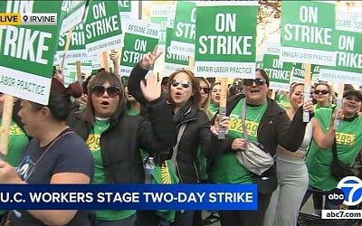 UC patient care and service workers launch 2-day strike across California