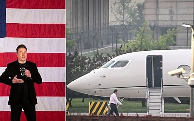 Flight logs show Elon Musk's private jets are busy hitting swing states as he campaigns for Trump