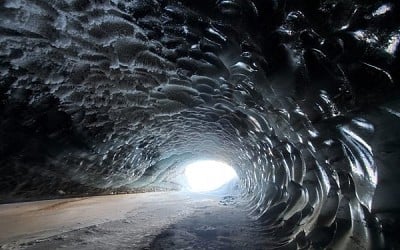 Castner Glacier Ice Cave in Delta Junction, Alaska