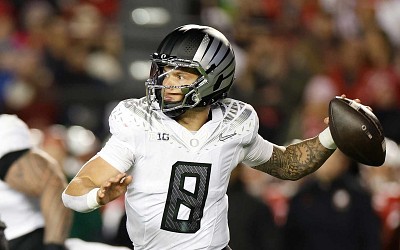 Dillon Gabriel, No. 1 Oregon Survive Upset Bid from Wisconsin, Praised by CFB Fans