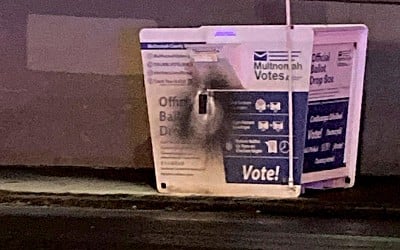 Hundreds of US ballots destroyed after drop boxes targeted by fire