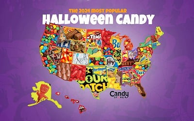 The Most Popular Halloween Candy By State, Mapped