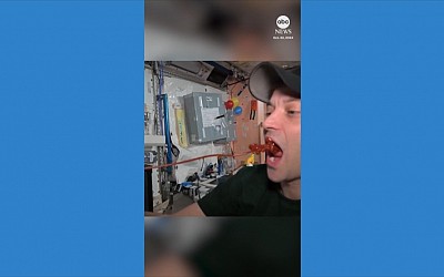 WATCH: Astronaut shows how to eat ketchup in space