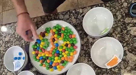 Idaho man breaks world record for sorting Peanut M&M's