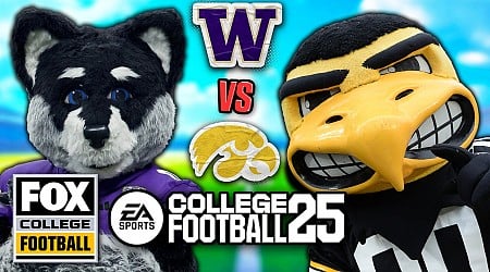 Washington vs. Iowa Big Noon Kickoff | College Football 25 Simulation