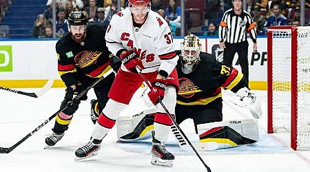 Aho plays hero, Hurricanes edge Canucks 4-3 in overtime