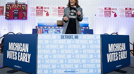 Harris Urges Detroit to ‘Break Some Records’ as Early Vote Begins in Critical Michigan