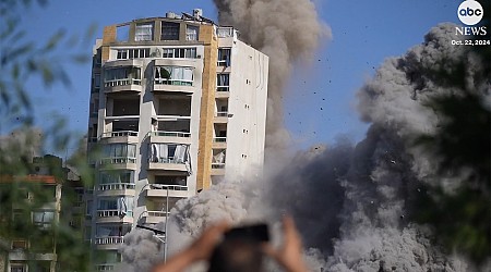 WATCH: Dramatic footage shows Beirut building demolished in Israeli airstrike