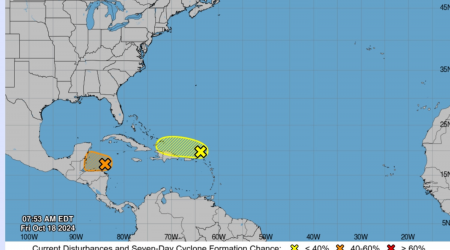 Potential Tropical Storm Nadine Spaghetti Models as Chances Strengthen