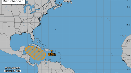 System in Caribbean has 40% chance of developing over 7 days. Here's Polk County's forecast