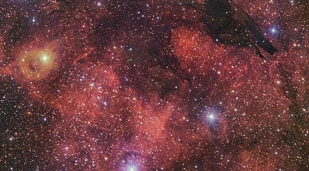 See the dramatic and spooky Dark Wolf Nebula