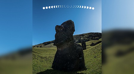 Photographer Captures ‘Ring of Fire’ Eclipse Above Easter Island Head