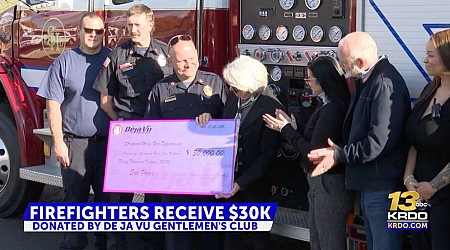 Colorado Springs Gentlemen's Club makes big donation to Stratmoor Hills Fire Department